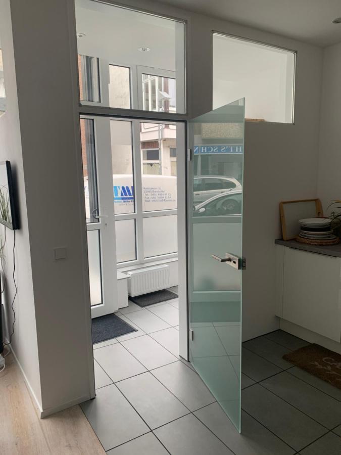 Ferienwohnung Am Traveufer Lübeck Exterior foto